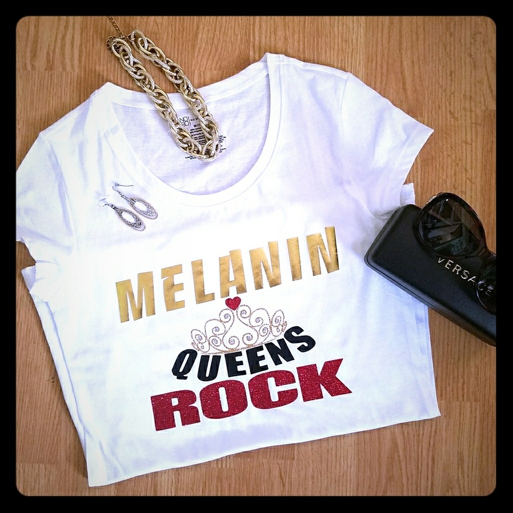 MELANIN Glitter & Gold Tee